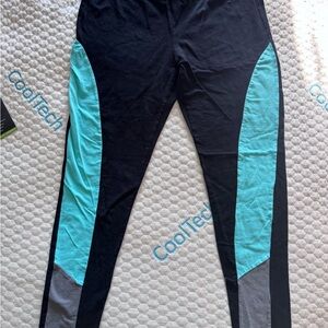 Everlast Black and Teal Leggings